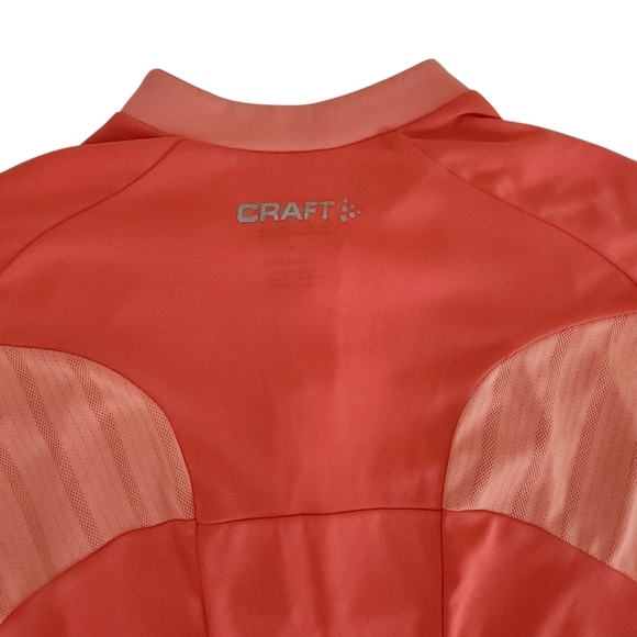 CRAFT Women's Cycling Jersey - coral pink (medium) - Picture 6 of 15